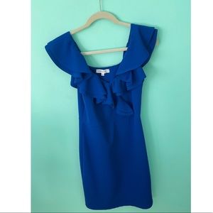 pink stitch dress, size L